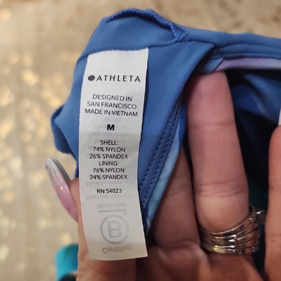 Athleta Blue and Purple Swimsuit - Picture 4 of 6